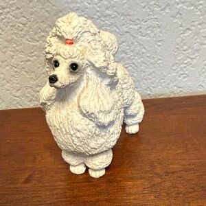 White Poodle Figurine